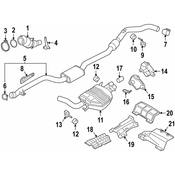 BMW Exhaust Muffler - Genuine BMW 18308643653