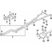 BMW Exhaust Bracket - Genuine BMW 18327605177