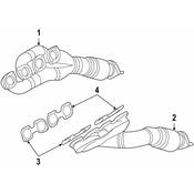 BMW Exhaust Manifold - Genuine BMW 18407511037