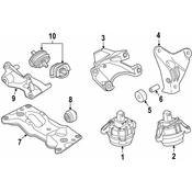 BMW Engine Mount Bracket - Genuine BMW 22116775914