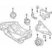 BMW Engine Mount Bracket Vibration Absorber - Genuine BMW 22116781991