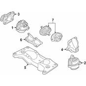 BMW Engine Mount - Genuine BMW 22116852147