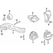 BMW Engine Mount Bracket - Genuine BMW 22116854886