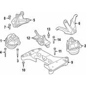 BMW Engine Mount - Genuine BMW 22116860453