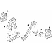 BMW Engine Mount Bracket - Genuine BMW 22116878938
