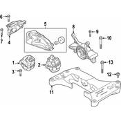 BMW Engine Mount - Genuine BMW 22117581619