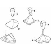 BMW Auto Trans Shift Lever Boot - Genuine BMW 25127557141