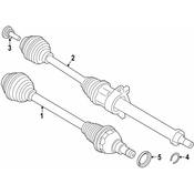 Mini CV Joint Oil Seal Dust Shield - Genuine Mini 31609847363