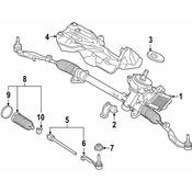 BMW Rack and Pinion Bracket - Genuine BMW 32106871061