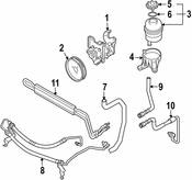 BMW Power Steering Return Hose (X3) - Genuine BMW 32413422333