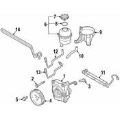BMW Power Steering Return Hose - Genuine BMW 32416796362