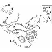 BMW Power Steering Pressure Hose - Genuine BMW 32417964697