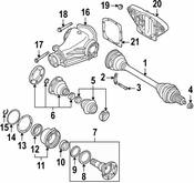 BMW Axle Shaft Oil Slinger - Genuine BMW 33137500877