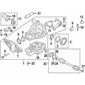 BMW Rubber Mounting Front - Genuine BMW 33172284268