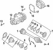 BMW CV Joint Boot Kit - Genuine BMW 33211229213