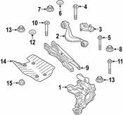 BMW Suspension Control Arm Heat Shield - Genuine BMW 33306861143