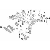BMW Suspension Crossmember Insulator - Genuine BMW 33316882543