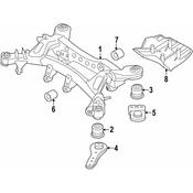 BMW Suspension Subframe Mount - Genuine BMW 33318838487