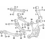 BMW Rubber Mounting - Genuine BMW 33326852272