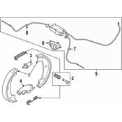 BMW Parking Brake Cable - Genuine BMW 34436870192
