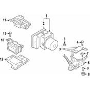 BMW ABS Modulator Bolt - Genuine BMW 34506799194
