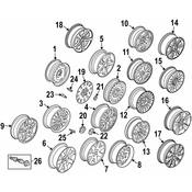 BMW Wheel Cap - Genuine BMW 36131180777