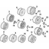 BMW Hub Cap - Genuine BMW 36131182205