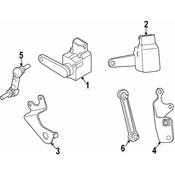 BMW Bracket Level Sensor Right - Genuine BMW 37143404752
