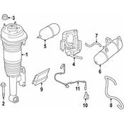 BMW Suspension Self-Leveling Unit Accumulator - Genuine BMW 37206861933
