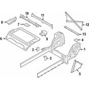 BMW Rear Body Reinforcement - Genuine BMW 39206879520