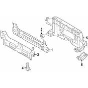 MINI Rear Body Reinforcement Plate - Genuine MINI 41002759350