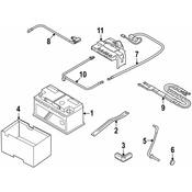 BMW Battery Hold Down Frame - Genuine BMW 41007192742