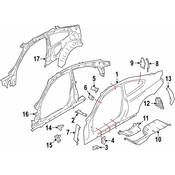 BMW Quarter Panel Extension - Genuine BMW 41007323205