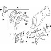 Mini Tail Lamp Pocket Bracket - Genuine Mini 41007431336