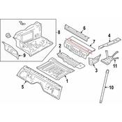 BMW Floor Sill - Genuine BMW 41007431642