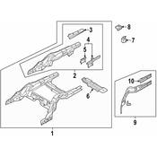 BMW Frame Side Member Bracket - Genuine BMW 41007431645