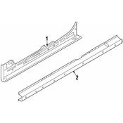 BMW Rocker Panel Reinforcement - Genuine BMW 41007437467