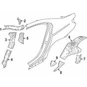 BMW Body C-Pillar Reinforcement - Genuine BMW 41007437476