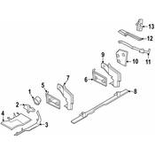 BMW Body C-Pillar Baffle Plate - Genuine BMW 41007473825