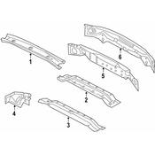 BMW Rear Body Reinforcement Plate - Genuine BMW 41007480897