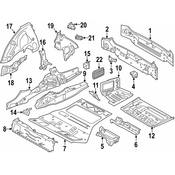 BMW Floor Extension - Genuine BMW 41007493950