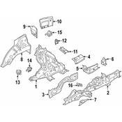 BMW Frame Stiffener - Genuine BMW 41007947147