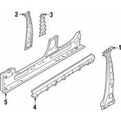 BMW Rocker Panel Reinforcement - Genuine BMW 41007955048