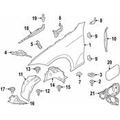 BMW Fender Bracket - Genuine BMW 41008494433