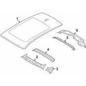 BMW Roof Bow - Genuine BMW 41009481388