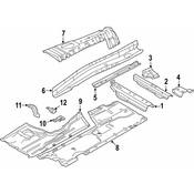 BMW Floor Support - Genuine BMW 41117333886