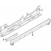 BMW Rocker Panel Reinforcement - Genuine BMW 41119625524