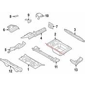 BMW Bumper Impact Absorber Bracket - Genuine BMW 41127225093
