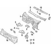 BMW Cowl Side Panel - Genuine BMW 41138208656