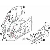 BMW Body C-Pillar Baffle Plate - Genuine BMW 41212694025
